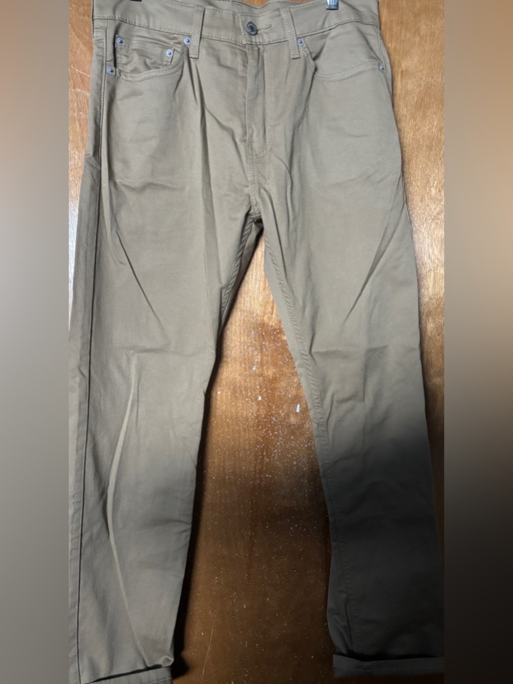 Levis 505 Jeans Mens 30X30 Denim Regular Fit Straight Leg American Classic Khaki
